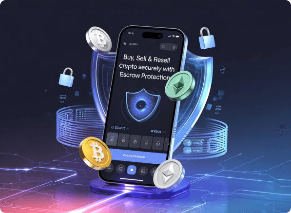 Crypto Trading Platform showing secure P2P trading